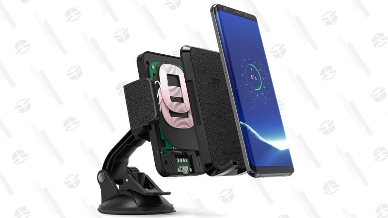 Soporte TaoTronics con carga inalámbrica para el coche | $20 | Amazon | Usa el código GIZTTSH004Gráfico: Shep McAllister